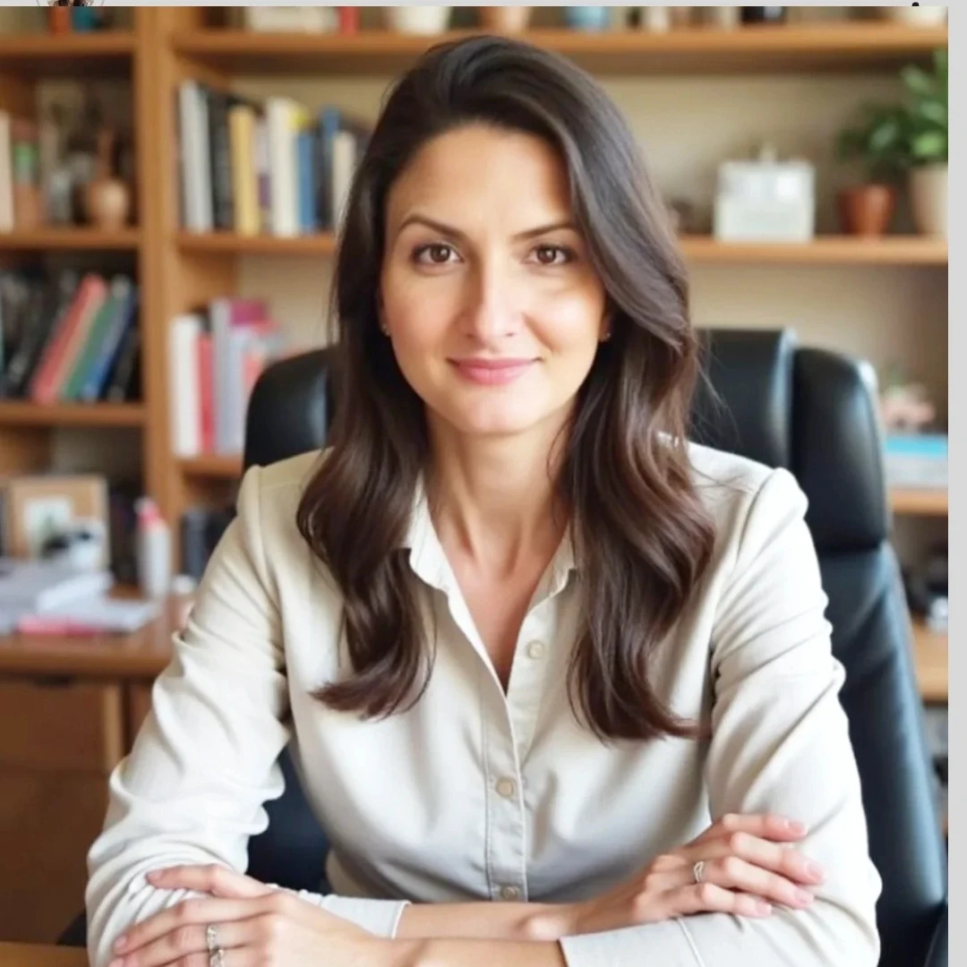 Estela Turozi em seu consultório